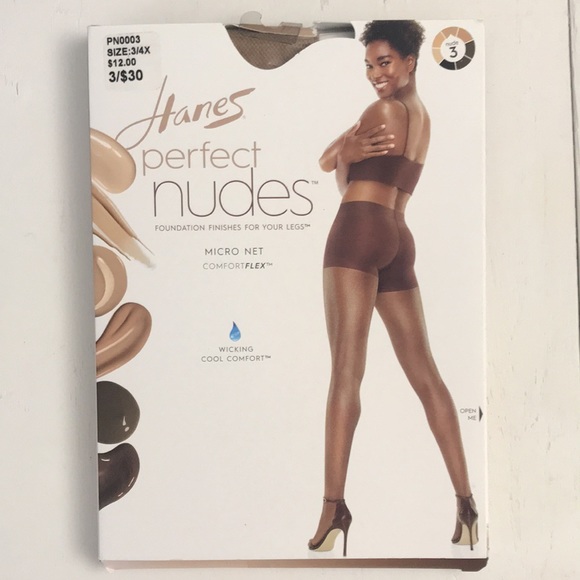 Hanes Accessories - HANES Perfect Nudes Micro Wicking Size 3/4X NWT Color 3 New Opened Package